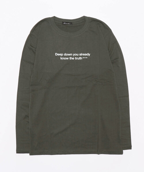 STYLEBLOCK（スタイルブロック）の「プリントロングTシャツ（Tシャツ/カットソー・メンズ・ホワイト/ネイビー/ブラック系その他/グレー/ブラック/グレー系その他/ワイン/カーキ/ホワイト系その他・L/M/LL）」の21枚目の写真