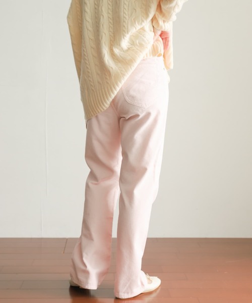 Lee（リー）の「『別注』Lee×DOORS　コーデュロイストレートパンツ（その他パンツ・レディース・ネイビー/ライトピンク・X-SMALL/SMALL/MEDIUM）」の5枚目の写真