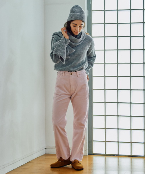 Lee（リー）の「『別注』Lee×DOORS　コーデュロイストレートパンツ（その他パンツ・レディース・ネイビー/ライトピンク・X-SMALL/SMALL/MEDIUM）」の9枚目の写真