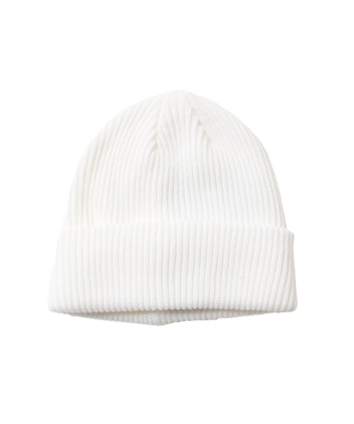 GLAZOS（グラソス）の「リブニットワッチキャップ（ニットキャップ/ビーニー・キッズ・パープル/グレー/ブラック/ホワイト/ベージュ/オレンジ・フリー）」の2枚目の写真