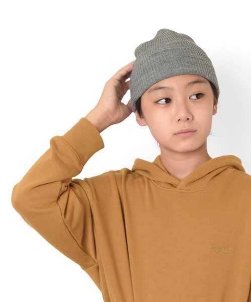 GLAZOS（グラソス）の「リブニットワッチキャップ（ニットキャップ/ビーニー・キッズ・パープル/グレー/ブラック/ホワイト/ベージュ/オレンジ・フリー）」の17枚目の写真