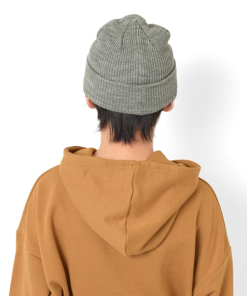 GLAZOS（グラソス）の「リブニットワッチキャップ（ニットキャップ/ビーニー・キッズ・パープル/グレー/ブラック/ホワイト/ベージュ/オレンジ・フリー）」の19枚目の写真