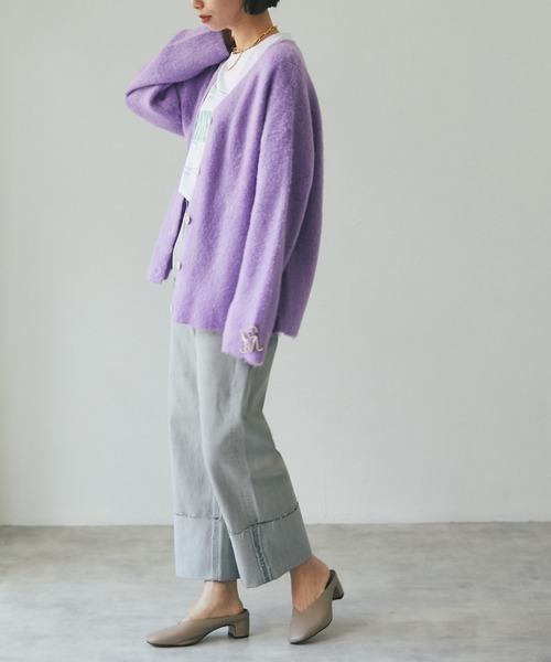 each（イーチ）の「ロールアップデニム（デニムパンツ・レディース・ライトグレー/ブルー・SMALL/MEDIUM/LARGE）」の10枚目の写真