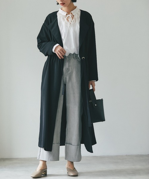 each（イーチ）の「ロールアップデニム（デニムパンツ・レディース・ライトグレー/ブルー・SMALL/MEDIUM/LARGE）」の11枚目の写真