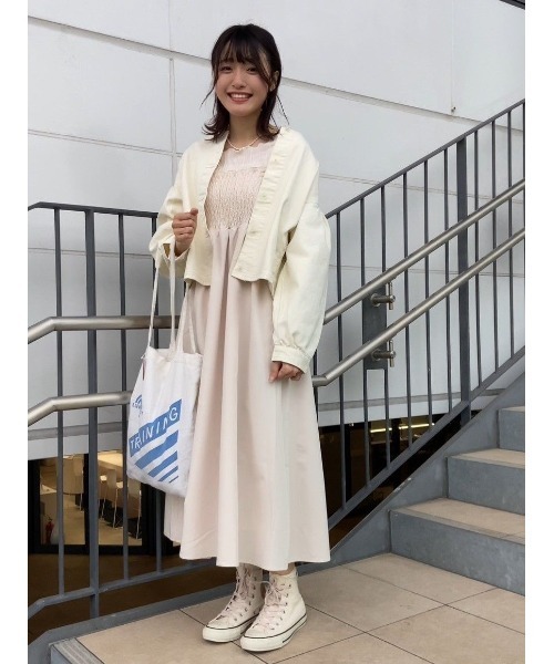 flower（フラワー）の「ナチュラルキャミワンピース2（ワンピース・レディース・ブラック/ベージュ/アイボリー・FREE）」の16枚目の写真