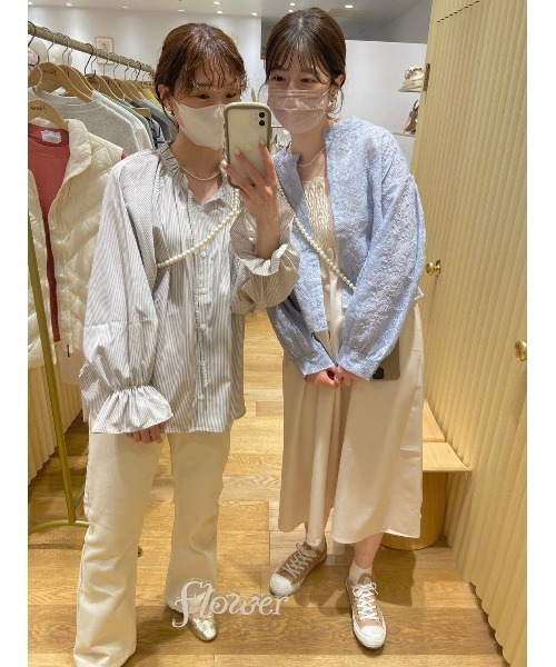 flower（フラワー）の「ナチュラルキャミワンピース2（ワンピース・レディース・ブラック/ベージュ/アイボリー・FREE）」の14枚目の写真