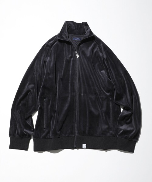 NAUTICA（ノーティカ）の「NAUTICA/ノーティカ Velour Track Jacket（ブルゾン・メンズ・チャコールグレー/オリーブ/ネイビー・MEDIUM/X-LARGE/XX-LARGE/LARGE）」の13枚目の写真