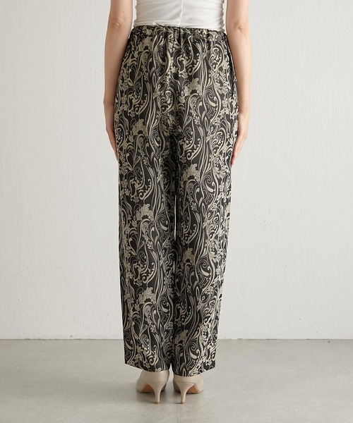 COLLAGE GALLARDAGALANTE(コラージュガリャルダガランテ)の「ジャガード柄パンツ(その他パンツ・レディース・グリーン/ブラック・FREE)」の13枚目の写真