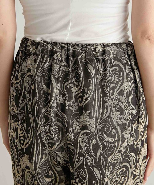 COLLAGE GALLARDAGALANTE(コラージュガリャルダガランテ)の「ジャガード柄パンツ(その他パンツ・レディース・グリーン/ブラック・FREE)」の14枚目の写真