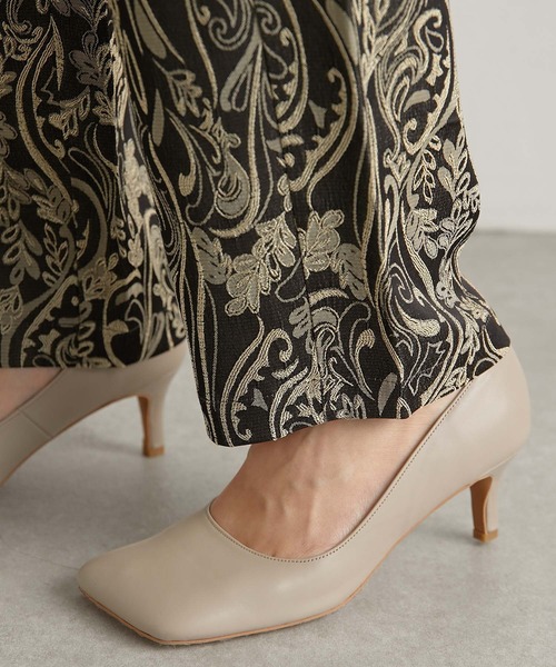 COLLAGE GALLARDAGALANTE(コラージュガリャルダガランテ)の「ジャガード柄パンツ(その他パンツ・レディース・グリーン/ブラック・FREE)」の18枚目の写真