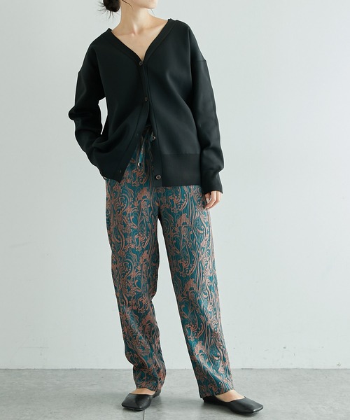 COLLAGE GALLARDAGALANTE(コラージュガリャルダガランテ)の「ジャガード柄パンツ(その他パンツ・レディース・グリーン/ブラック・FREE)」の19枚目の写真