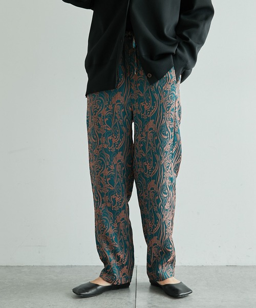 COLLAGE GALLARDAGALANTE(コラージュガリャルダガランテ)の「ジャガード柄パンツ(その他パンツ・レディース・グリーン/ブラック・FREE)」の20枚目の写真