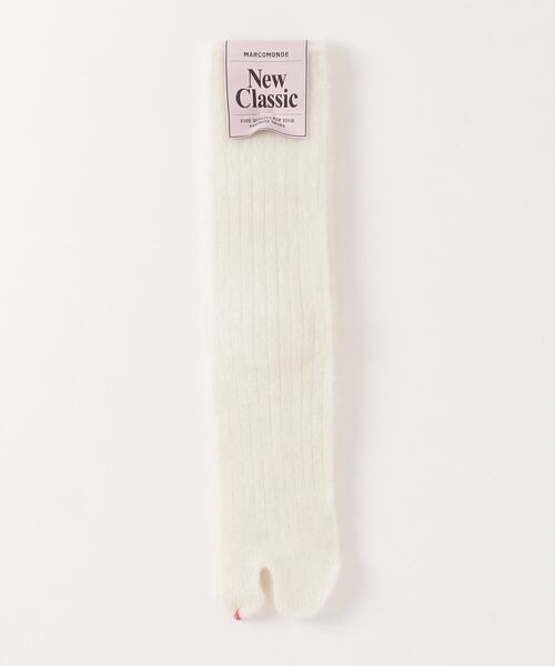 MARCOMONDE（マルコモンド）の「MARCOMONDE（マルコモンド）mohair tabi socks/モヘアタビソックス（ソックス/靴下・レディース・ブルー/グリーン/アイボリー/ピンク/ピンク系その他3/チャコール・F）」の2枚目の写真