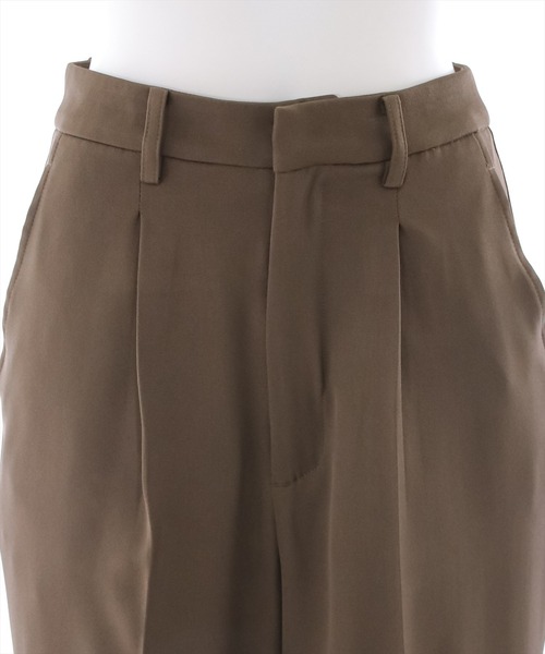 clear（クリア）の「タックストレートパンツ（スラックス・レディース・ブラック/カーキ/アイボリー・M/S）」の8枚目の写真