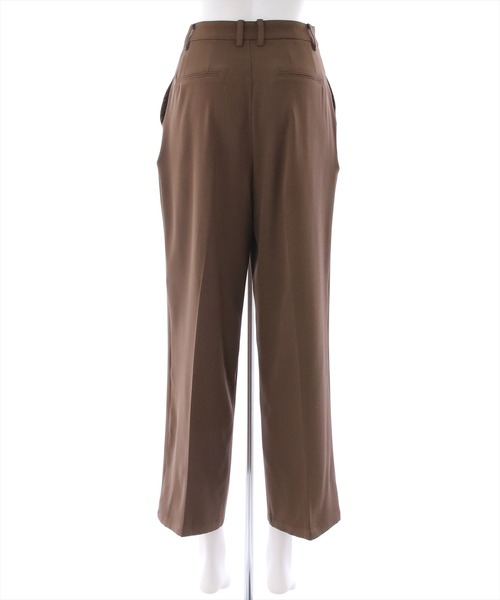 clear（クリア）の「タックストレートパンツ（スラックス・レディース・ブラック/カーキ/アイボリー・M/S）」の4枚目の写真