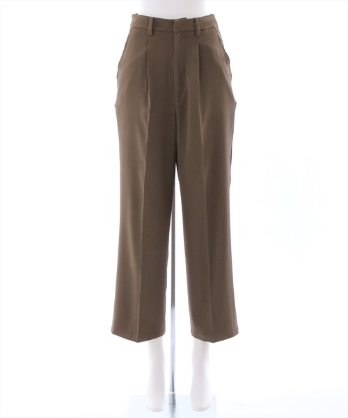 clear（クリア）の「タックストレートパンツ（スラックス・レディース・ブラック/カーキ/アイボリー・M/S）」の7枚目の写真