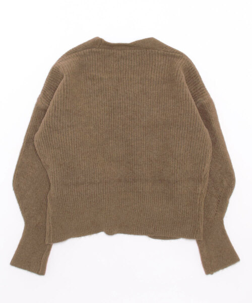 LOPASS(ロパス)の「ノーカラーVネックカーディガン(カーディガン/ボレロ・レディース・Mustard/ブラウン/ブラック/アイボリー/グレー・FREE)」の15枚目の写真