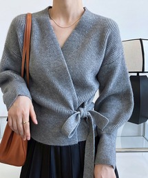 LOPASS | ノーカラーVネックカーディガン(カーディガン/ボレロ)