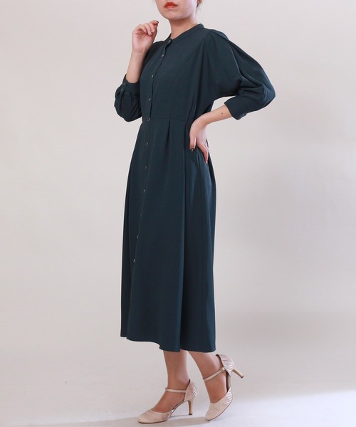 TRUDEA(トルディア)の「フロントボタンドルマンワンピース(ワンピース・レディース・ラベンダー/グリーン/ブラック・MEDIUM/SMALL)」の13枚目の写真