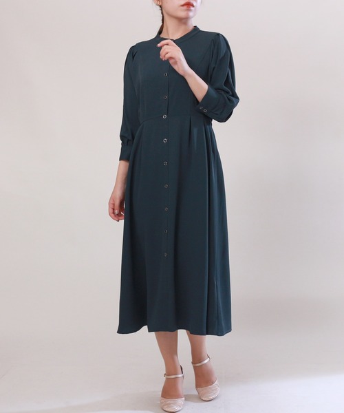 TRUDEA(トルディア)の「フロントボタンドルマンワンピース(ワンピース・レディース・ラベンダー/グリーン/ブラック・MEDIUM/SMALL)」の15枚目の写真