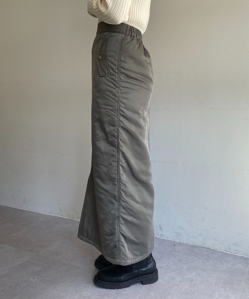 CAPRICIEUX LE'MAGE（カプリシューレマージュ）の「MA1スカート（スカート・レディース・オフホワイト/カーキ・FREE）」の20枚目の写真