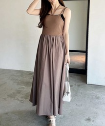 GeeRA | 2023 SS 異素材キャミワンピース(ワンピース)