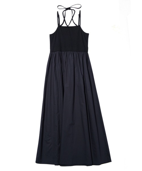 GeeRA（ジーラ）の「異素材キャミワンピース（ワンピース・レディース・モカ/ネイビー/ピンク/ブラック・SMALL/MEDIUM/LARGE/X-LARGE）」の5枚目の写真