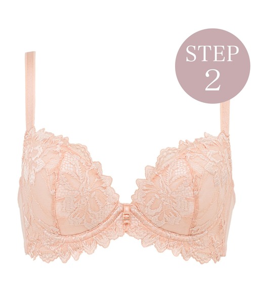 BRADELIS NEWYORK(ブラデリスニューヨーク)の「ベルステップ2ブラ23S1 ブラデリス 育乳補整 補正下着(ブラジャー・レディース・バイオレット/ブラック/オレンジ・C70/D70/E70/F70/C65/C75/G75/D65/F75/B70/B75/D75/E65/F80/G65/D80/E75/E80/F65/G70/G80)」の3枚目の写真