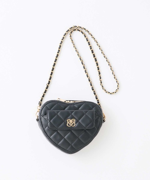 Seemi. byNICECLAUP（ シーミーバイナイスクラップ）の「【Seemi】Seemiハートキルティングポシェット（ショルダーバッグ・レディース・ブラック/レッド/アイボリー・FREE）」の13枚目の写真