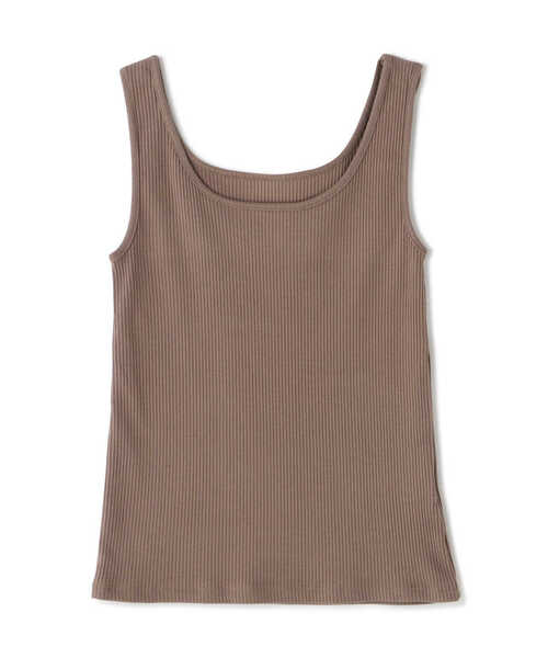 N.(N. Natural Beauty Basic)(エヌエヌナチュラルビューティーベーシック)の「◆三角テレコタンクトップ(タンクトップ・レディース・モカ/ブラック/オフホワイト・MEDIUM)」の13枚目の写真