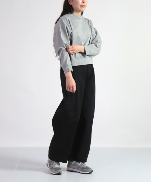 ALWEL（オルウエル）の「[ ALWEL ] THREE QUARTER SLEEVE PO スリークォータースリーブプルオーバー（スウェット・レディース・グレー・FREE）」の11枚目の写真