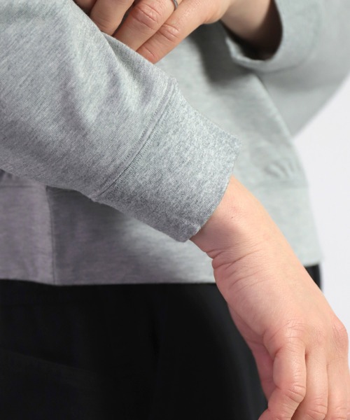 ALWEL（オルウエル）の「[ ALWEL ] THREE QUARTER SLEEVE PO スリークォータースリーブプルオーバー（スウェット・レディース・グレー・FREE）」の8枚目の写真