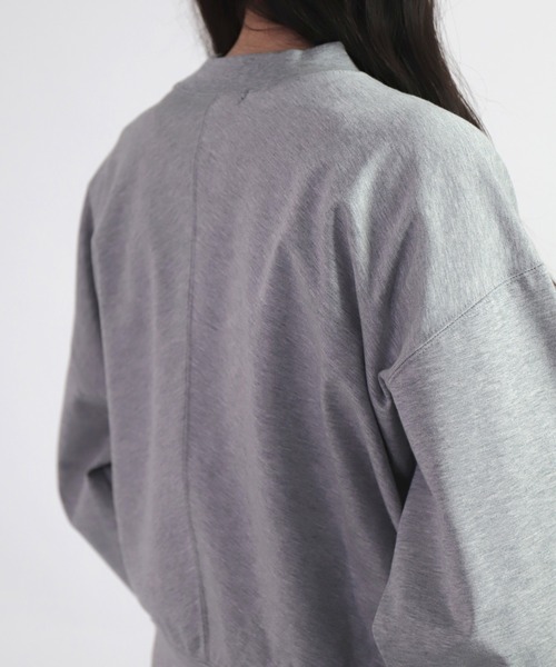 ALWEL（オルウエル）の「[ ALWEL ] THREE QUARTER SLEEVE PO スリークォータースリーブプルオーバー（スウェット・レディース・グレー・FREE）」の7枚目の写真