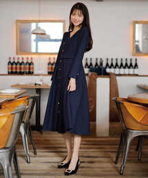 PROPORTION BODY DRESSING | フロント釦タックフレアワンピース / 1213140208(ワンピース)