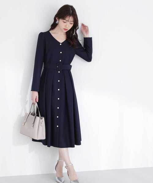 Proportion Body Dressing❤︎ウエストリボンフレアワンピ セール 50%OFF】トレンチフレアワンピース(505403165
