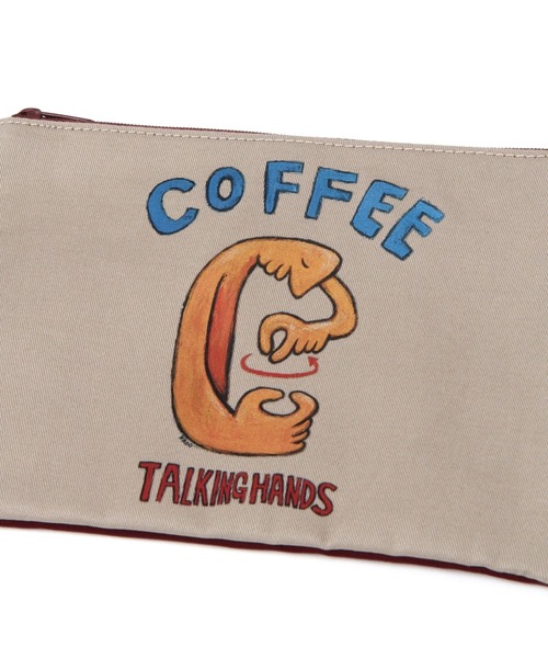 BAYFLOW(ベイフロー)の「【TALKING HANDS(トーキングハンズ)】プリントポーチ(ポーチ・レディース・ブラウン/ネイビー/ベージュ・0)」の12枚目の写真