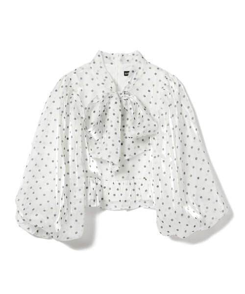 Ray BEAMS（レイビームス）の「sister jane / Annex Organdy Ribbon Blouse（シャツ/ブラウス・レディース・ホワイト・SMALL）」の2枚目の写真