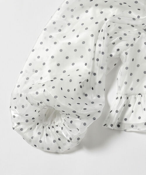 Ray BEAMS（レイビームス）の「sister jane / Annex Organdy Ribbon Blouse（シャツ/ブラウス・レディース・ホワイト・SMALL）」の4枚目の写真