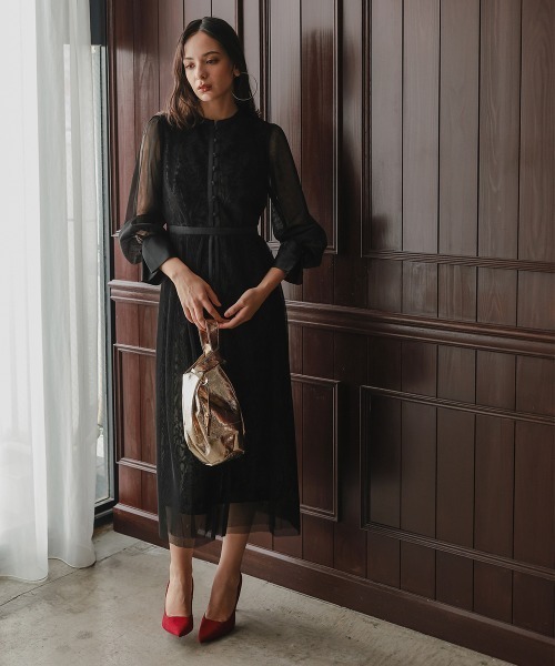 Callarus（カラルス）の「［Callarus］チュール使い花柄デザイン