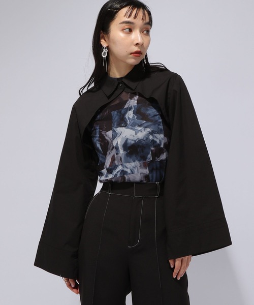 HARE（ハレ）の「ブロードボレロワイドスリーブシャツ(HARE