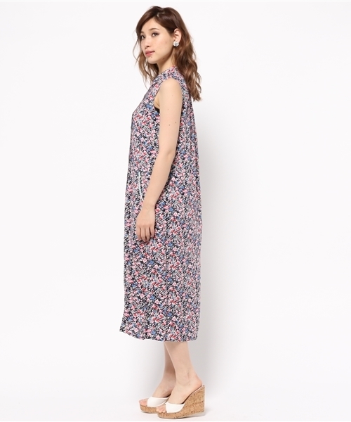 ROSE BUD（ローズバッド）の「LOP-15139 OPEN/C SLV-LESS LONG DRESS（ワンピース・レディース・グリーン/ネイビー・ONE SIZE）」の5枚目の写真