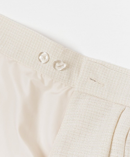 LAATO（ラート）の「HALF PLEATED SKIRT（スカート・レディース・ブラック/オフホワイト・FREE）」の14枚目の写真