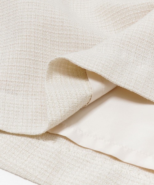 LAATO（ラート）の「HALF PLEATED SKIRT（スカート・レディース・ブラック/オフホワイト・FREE）」の17枚目の写真