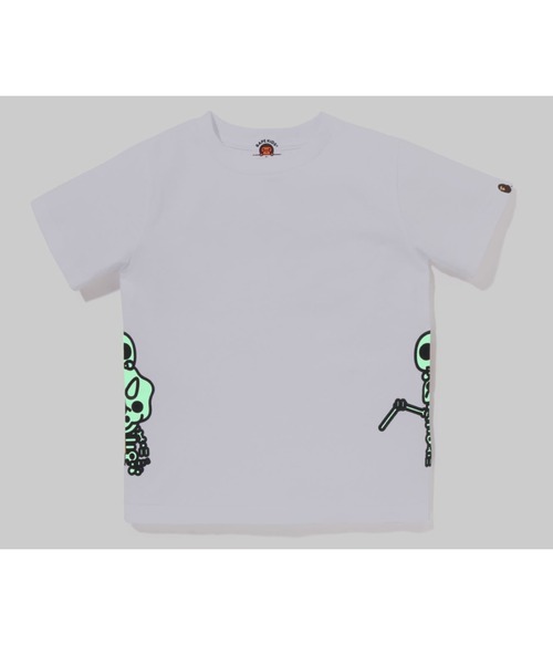 A BATHING APE（アベイシングエイプ）の「GLOW IN THE DARK BONE DINOSAUR TEE K（Tシャツ/カットソー・キッズ・グリーン/イエロー/ホワイト/サックスブルー・110/120/100/140/130/90）」の17枚目の写真