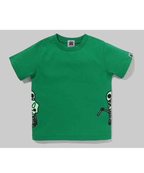 A BATHING APE（アベイシングエイプ）の「GLOW IN THE DARK BONE DINOSAUR TEE K（Tシャツ/カットソー・キッズ・グリーン/イエロー/ホワイト/サックスブルー・110/120/100/140/130/90）」の13枚目の写真