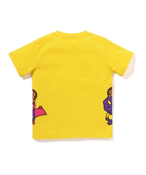 A BATHING APE（アベイシングエイプ）の「GLOW IN THE DARK BONE DINOSAUR TEE K（Tシャツ/カットソー・キッズ・グリーン/イエロー/ホワイト/サックスブルー・110/120/100/140/130/90）」の8枚目の写真