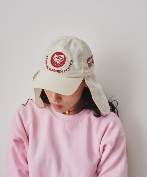 THEATRE PRODUCTS(シアタープロダクツ)の「SEASIDE GC シェードキャップ(キャップ・レディース・ベージュ/ホワイト/ブラック・FREE)」の1枚目の写真