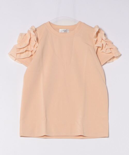 yori フリルデザイン 半袖Tシャツ yori フリル裾 半袖Tシャツ 黒 - メルカリ
