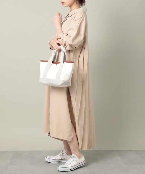 MAISON BREEZE（メゾンブリーズ）の「【MAISON BREEZE】バックプリーツロングシャツワンピース SCCH329（シャツワンピース・レディース・グレー/アイボリー/ブラック/ベージュ・FREE）」の11枚目の写真