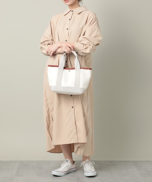 MAISON BREEZE（メゾンブリーズ）の「【MAISON BREEZE】バックプリーツロングシャツワンピース SCCH329（シャツワンピース・レディース・グレー/アイボリー/ブラック/ベージュ・FREE）」の9枚目の写真